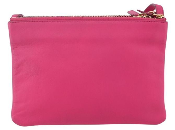 Céline Borsa a tracolla Trio Celine in pelle piccola Rosa - vista 2