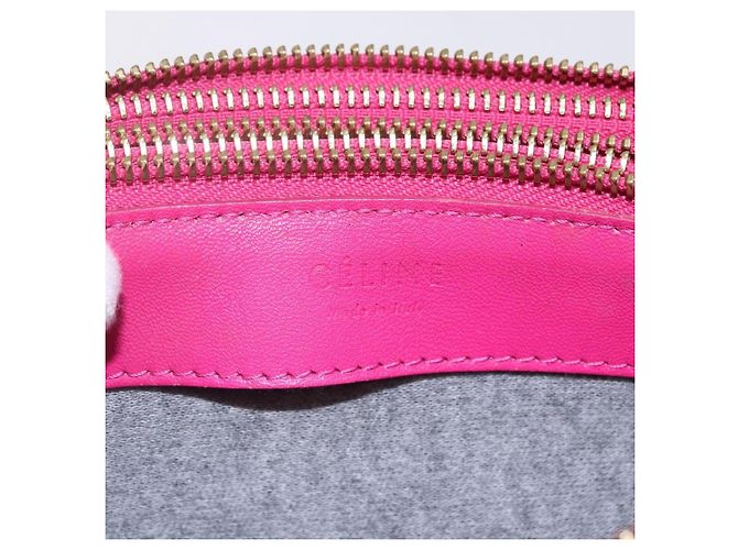 Céline Borsa a tracolla Trio Celine in pelle piccola Rosa - vista 6