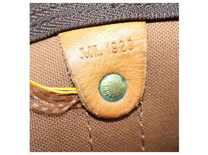 Borsa Keepall Bandoulière Louis Vuitton Monogram Canvas 60 Marrone - vista 6