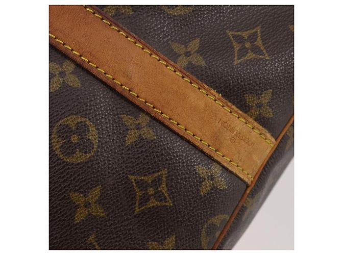 Borsa Keepall Bandoulière Louis Vuitton Monogram Canvas 60 Marrone - vista 7