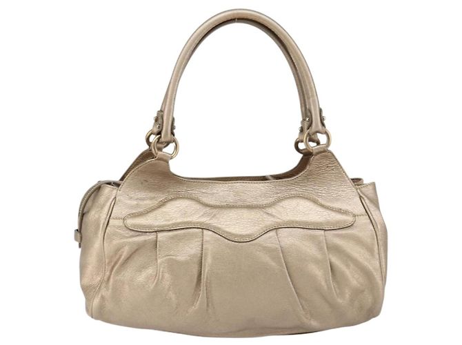 Borsa Gancini in pelle Salvatore Ferragamo D'oro - vista 2