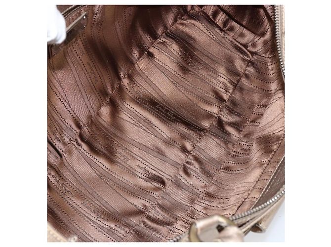Borsa Gancini in pelle Salvatore Ferragamo D'oro - vista 5