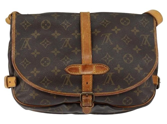 Louis Vuitton Saumur Monogram Canvas 30 Marrone - vista 2