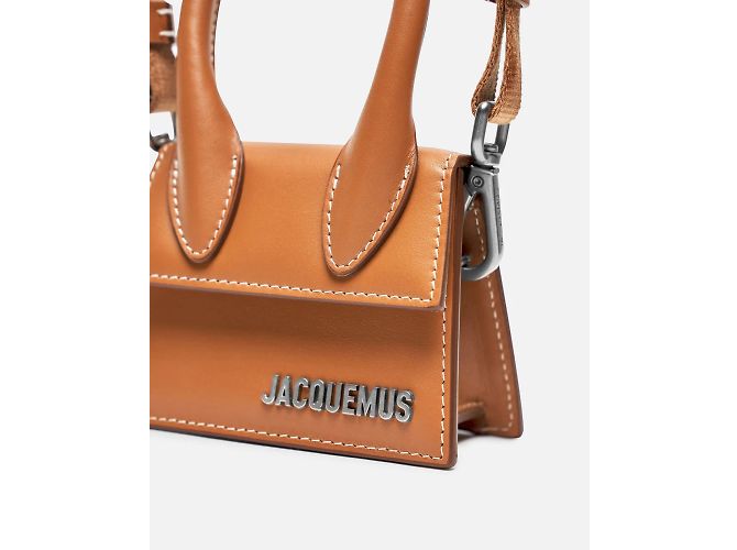 Jacquemus Le Chiquito Mini in pelle mini Marrone - vista 4
