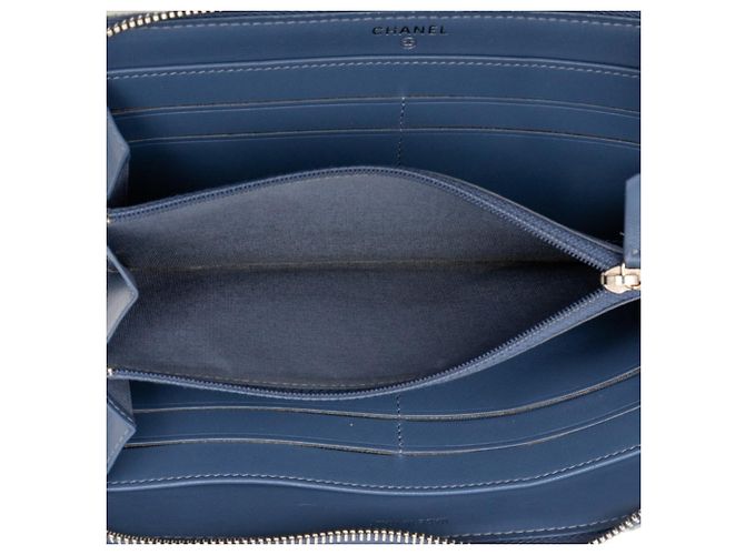 Cartera Larga Deauville Coco Mark de Chanel Azul - vista 4