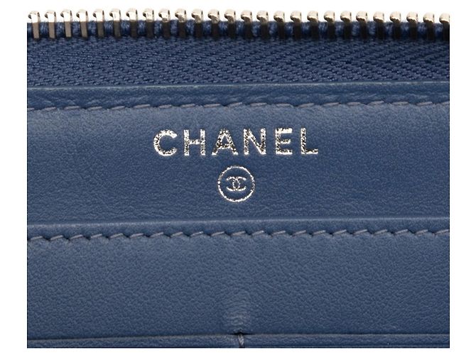 Cartera Larga Deauville Coco Mark de Chanel Azul - vista 5