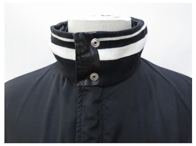 Hermès HERMES WENDENDE SCHWARZE LAMMFELLJACKE & SCHWARZER STOFF GRÖSSE 50 M - Ansicht 13