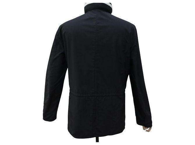 Hermès HERMES WENDENDE SCHWARZE LAMMFELLJACKE & SCHWARZER STOFF GRÖSSE 50 M - Ansicht 16