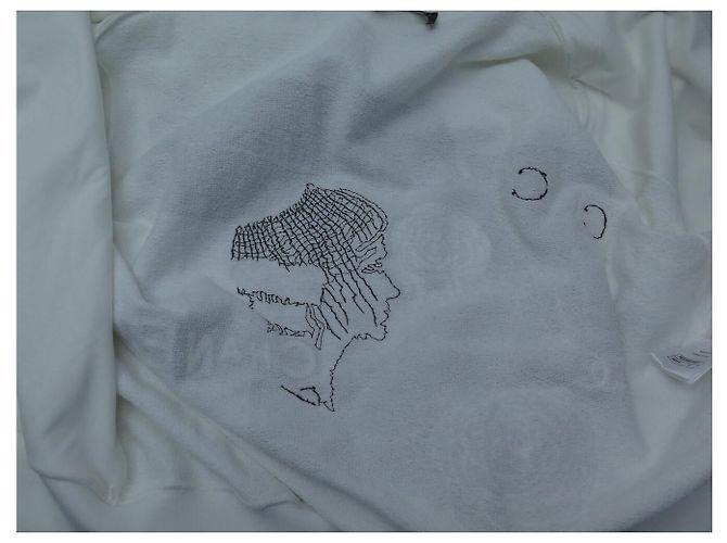 NEUER PULLI CHANEL P63299 HOODIE GRAFFITI COCO CAMBON M 50 Weiß - Ansicht 18