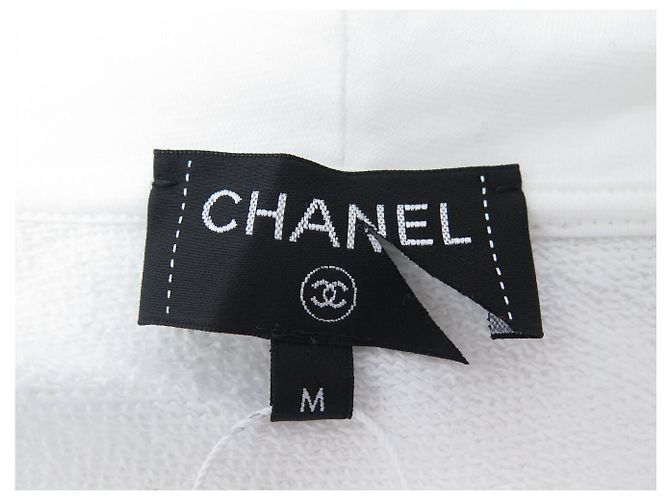 NEUER PULLI CHANEL P63299 HOODIE GRAFFITI COCO CAMBON M 50 Weiß - Ansicht 8