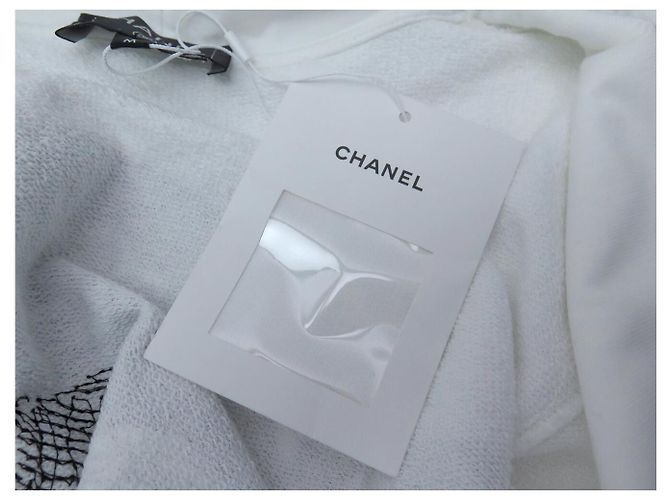 NEUER PULLI CHANEL P63299 HOODIE GRAFFITI COCO CAMBON M 50 Weiß - Ansicht 9