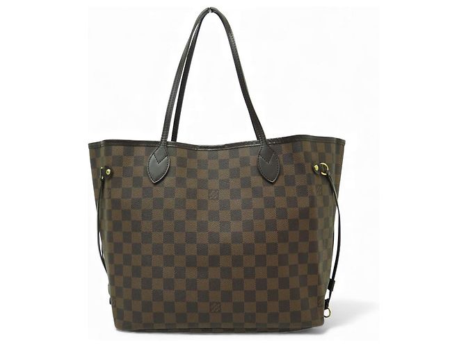 BORSA LOUIS VUITTON NEVERFULL MM N40599 IN CANVAS EBENE Marrone - vista 2