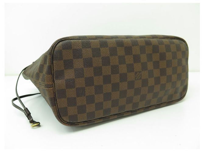 BORSA LOUIS VUITTON NEVERFULL MM N40599 IN CANVAS EBENE Marrone - vista 6