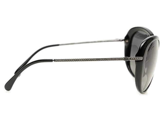 Timeless Gafas de sol Chanel Coco Mark Negro Plata - vista 3