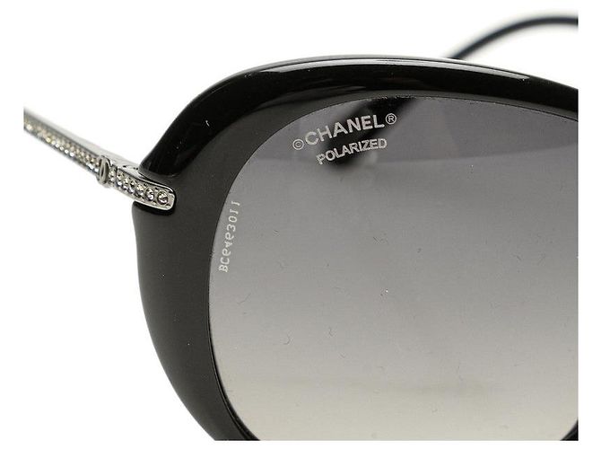 Timeless Gafas de sol Chanel Coco Mark Negro Plata - vista 5