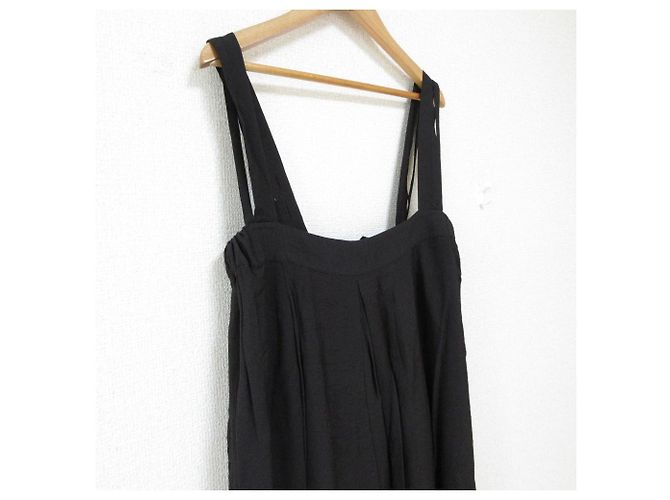 Autre Marque Normment Rayon Langes Kleid Schwarz - Ansicht 3