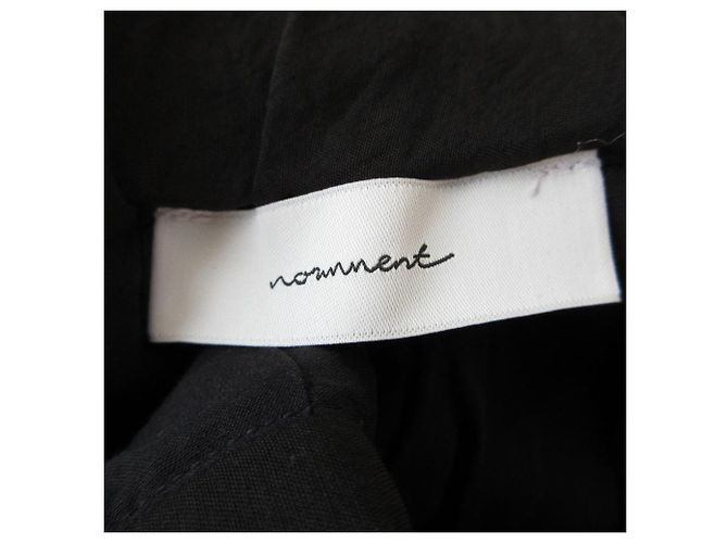 Autre Marque Normment Rayon Langes Kleid Schwarz - Ansicht 7