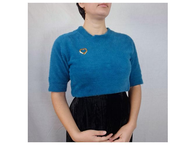 Yves Saint Laurent spilla a forma di cuore 1990s D'oro - vista 5