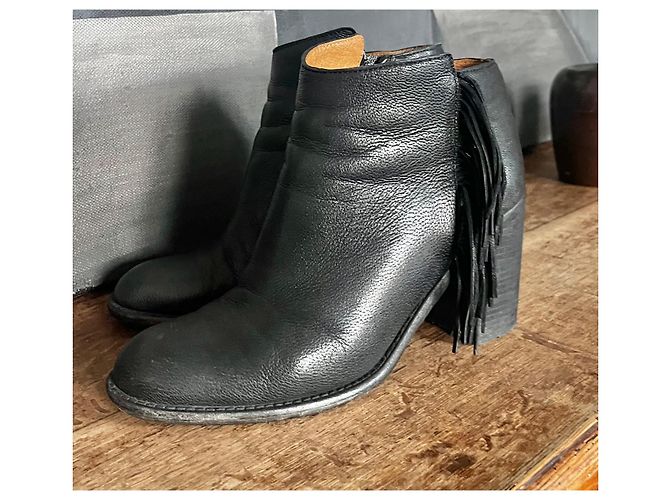 See by Chloé Franche stivaletti in pelle nera Nero - vista 3