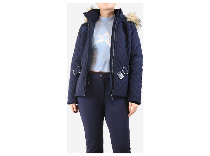 Poivre Blanc Veste de ski matelassée navy - taille M Noir - vue 3