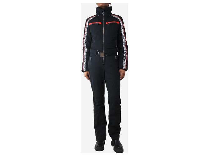 Poivre Blanc Tuta da sci stretch zebra nera - taglia M Nero - vista 3