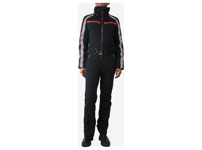 Poivre Blanc Tuta da sci stretch zebra nera - taglia M Nero - vista 3
