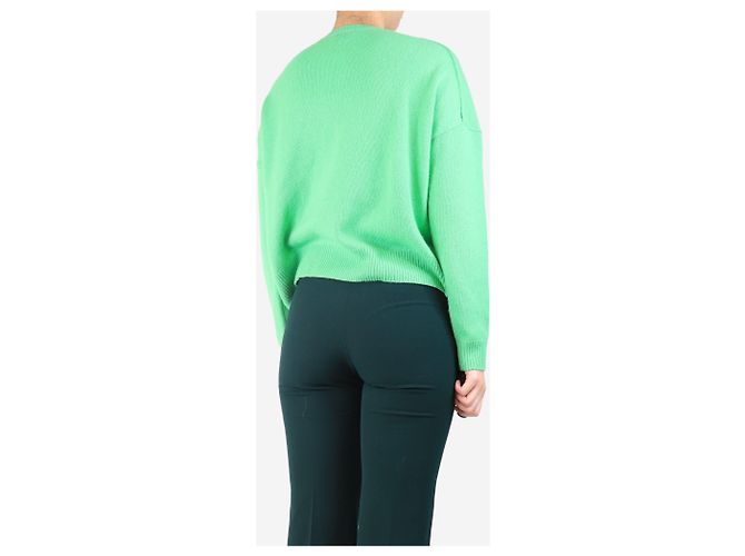 Autre Marque Suéter de cachemira verde - talla S - vista 2