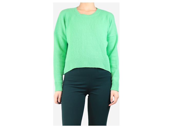 Autre Marque Suéter de cachemira verde - talla S - vista 3