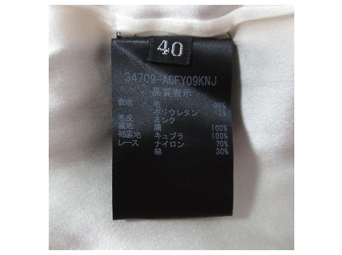 Autre Marque Abrigo de tweed de lana de visón FOXEY Negro - vista 10