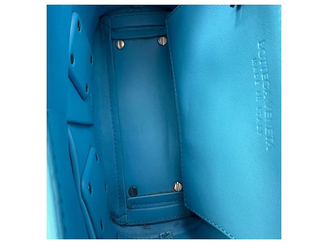 Borsa 2 in 1 Mini The Arco Alligator di Bottega Veneta Blu Blu chiaro - vista 11