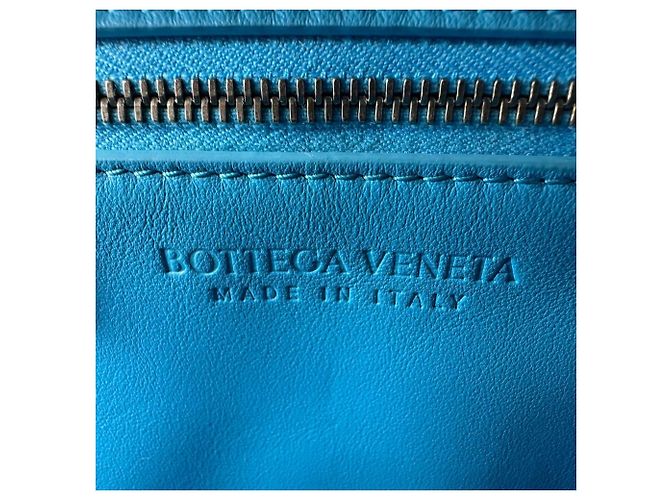 Borsa 2 in 1 Mini The Arco Alligator di Bottega Veneta Blu Blu chiaro - vista 12