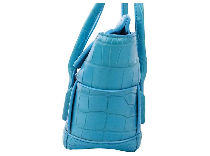 Borsa 2 in 1 Mini The Arco Alligator di Bottega Veneta Blu Blu chiaro - vista 2