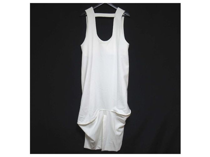 Autre Marque Vestido ENFOLD con drapeado curvo Blanco - vista 2