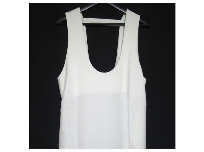 Autre Marque Vestido ENFOLD con drapeado curvo Blanco - vista 3