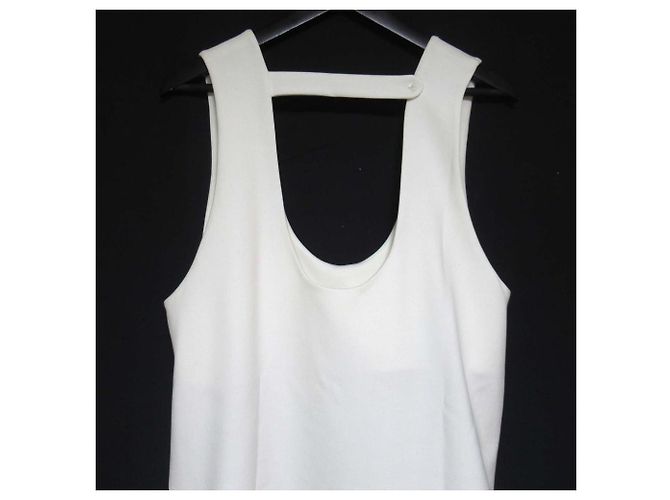 Autre Marque Vestido ENFOLD con drapeado curvo Blanco - vista 4