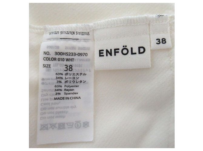 Autre Marque Vestido ENFOLD con drapeado curvo Blanco - vista 5