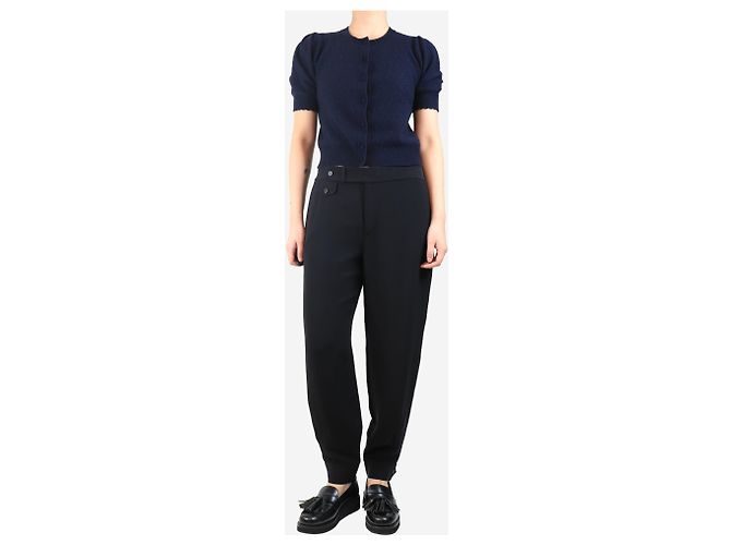 Ralph Lauren Pantalones de seda negra - talla UK 14 Negro - vista 2