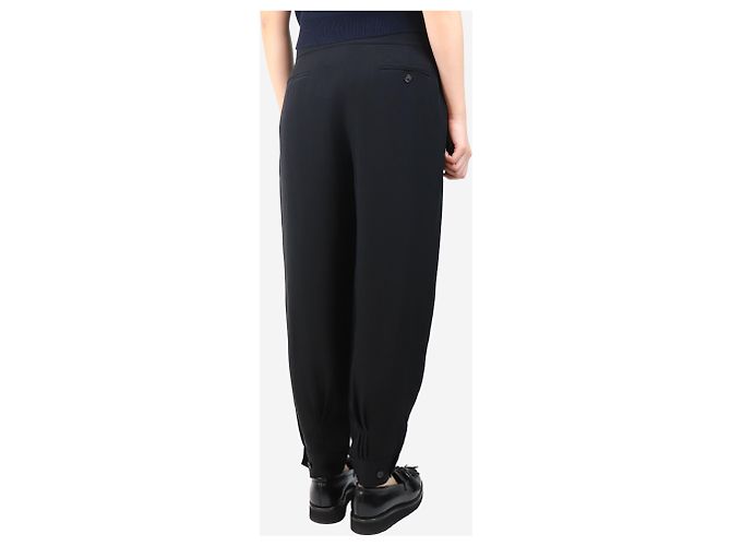 Ralph Lauren Pantalones de seda negra - talla UK 14 Negro - vista 3