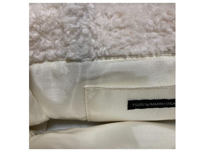 Autre Marque TSURU di MARIKO OIKAWA Borsa Bichon Boa Bianco - vista 5