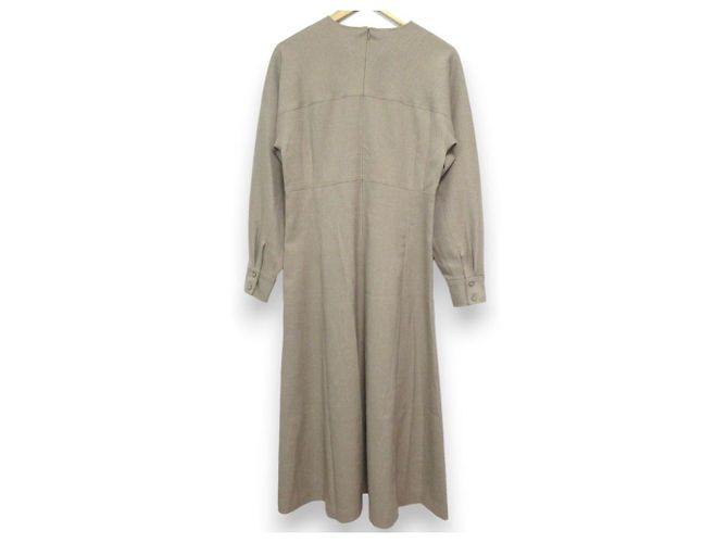 Autre Marque Vestido de Lana Íntimo Beige - vista 2