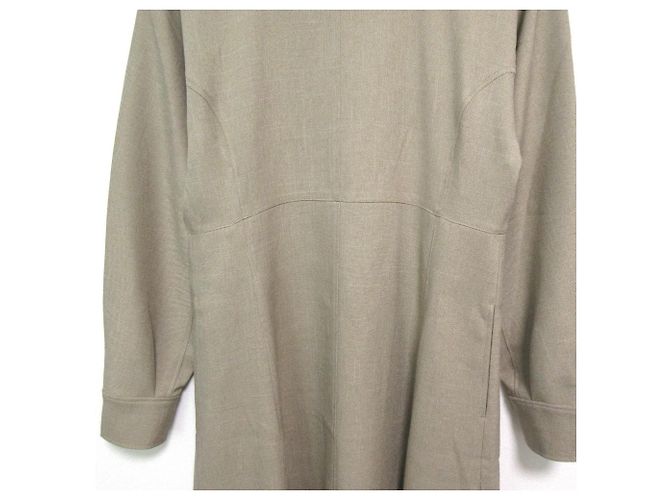 Autre Marque Vestido de Lana Íntimo Beige - vista 3