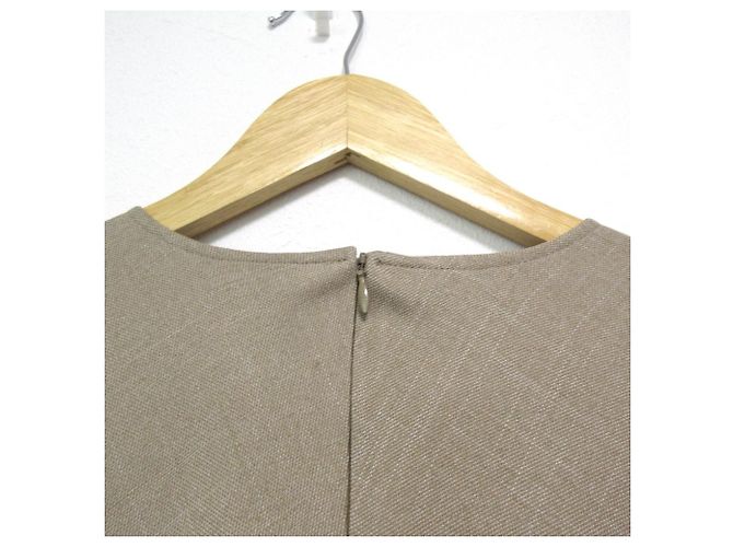 Autre Marque Vestido de Lana Íntimo Beige - vista 6