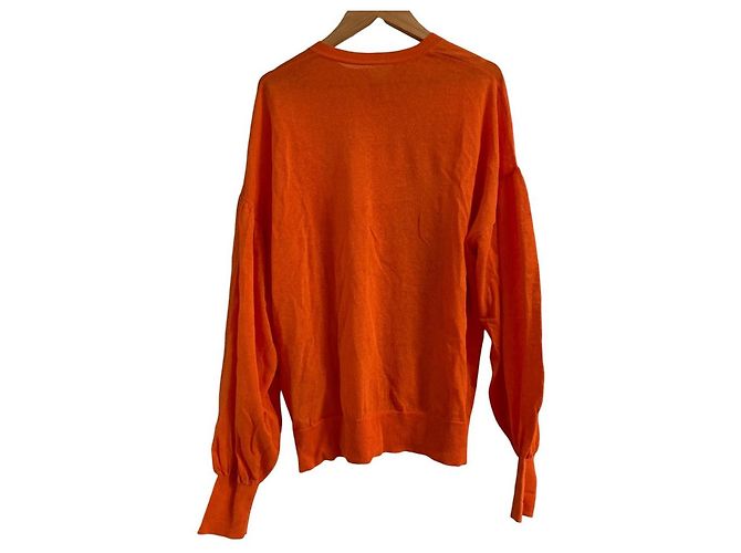 Autre Marque Cárdigan de mezcla de lino ROPE' Naranja - vista 2