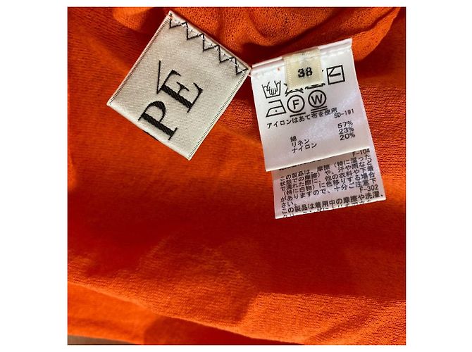 Autre Marque Cárdigan de mezcla de lino ROPE' Naranja - vista 4
