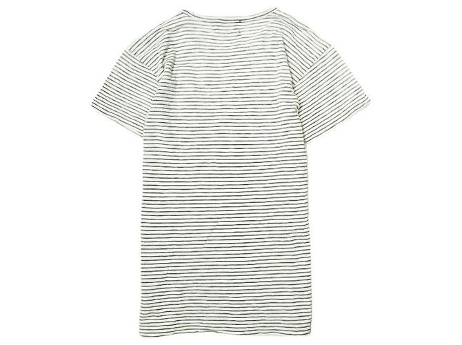 Ralph Lauren Camiseta de algodón RRL S/S con bolsillo y rayas Negro Blanco - vista 2