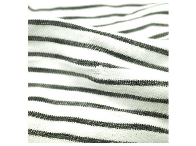 Ralph Lauren Camiseta de algodón RRL S/S con bolsillo y rayas Negro Blanco - vista 7