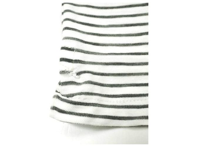 Ralph Lauren Camiseta de algodón RRL S/S con bolsillo y rayas Negro Blanco - vista 8