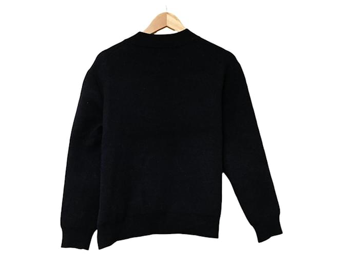 Pullover in misto angora Acne Nero - vista 2