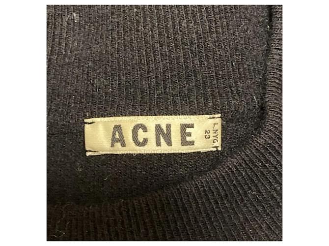 Pullover in misto angora Acne Nero - vista 5