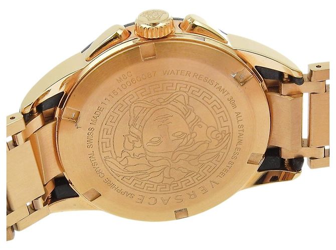 Cronógrafo de acero inoxidable Versace Dorado - vista 6